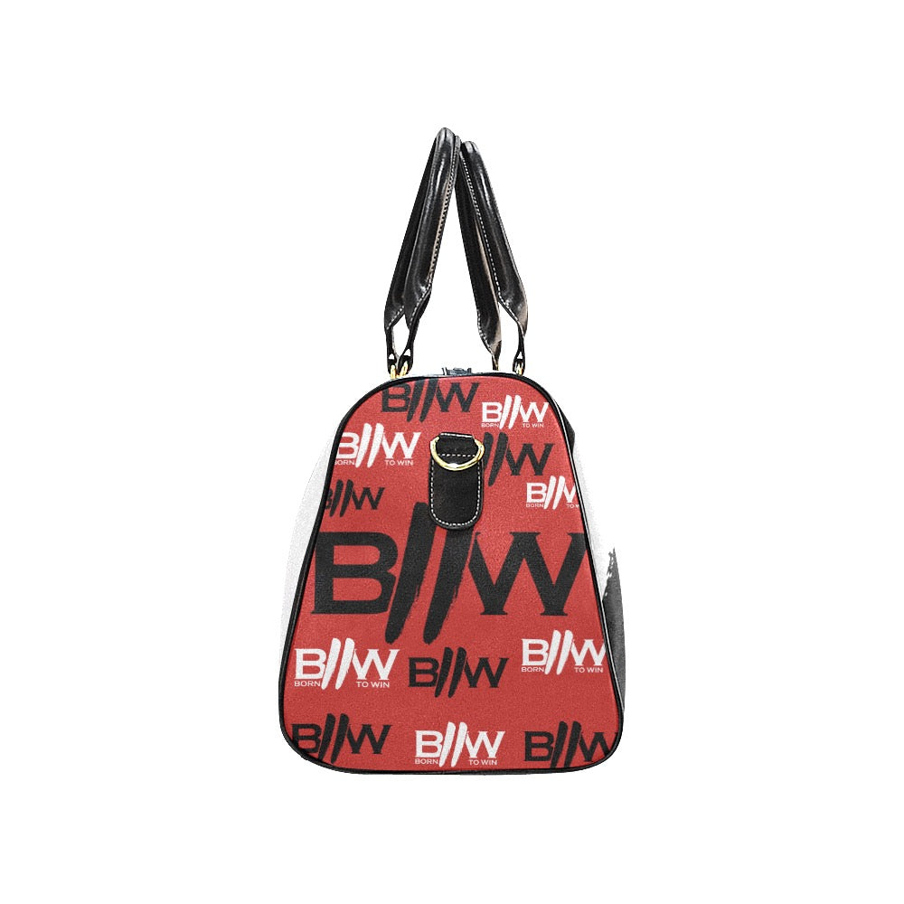B2W Red/Black/White Small Travel BagWaterproof Travel Bag