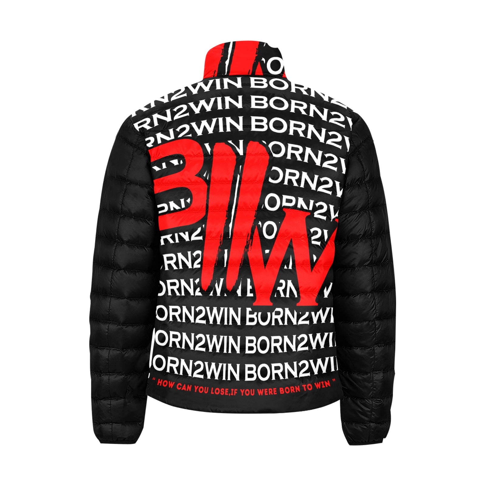 Black Born 2 win all over Puffer Jacket