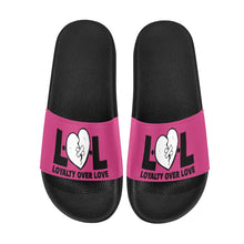 Load image into Gallery viewer, Pink LOL Slide Sandals
