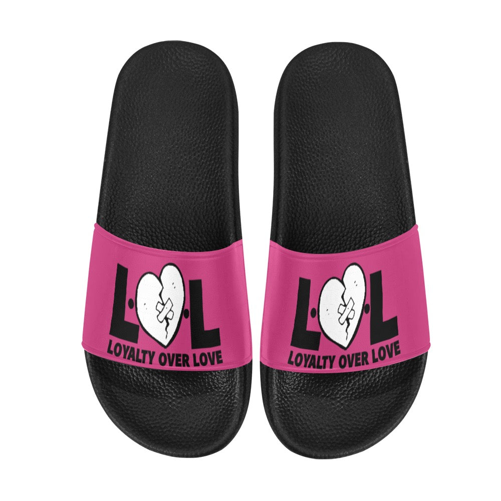 Pink LOL Slide Sandals