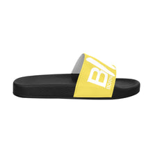 Load image into Gallery viewer, Yellow/White B2W Slide Sandals

