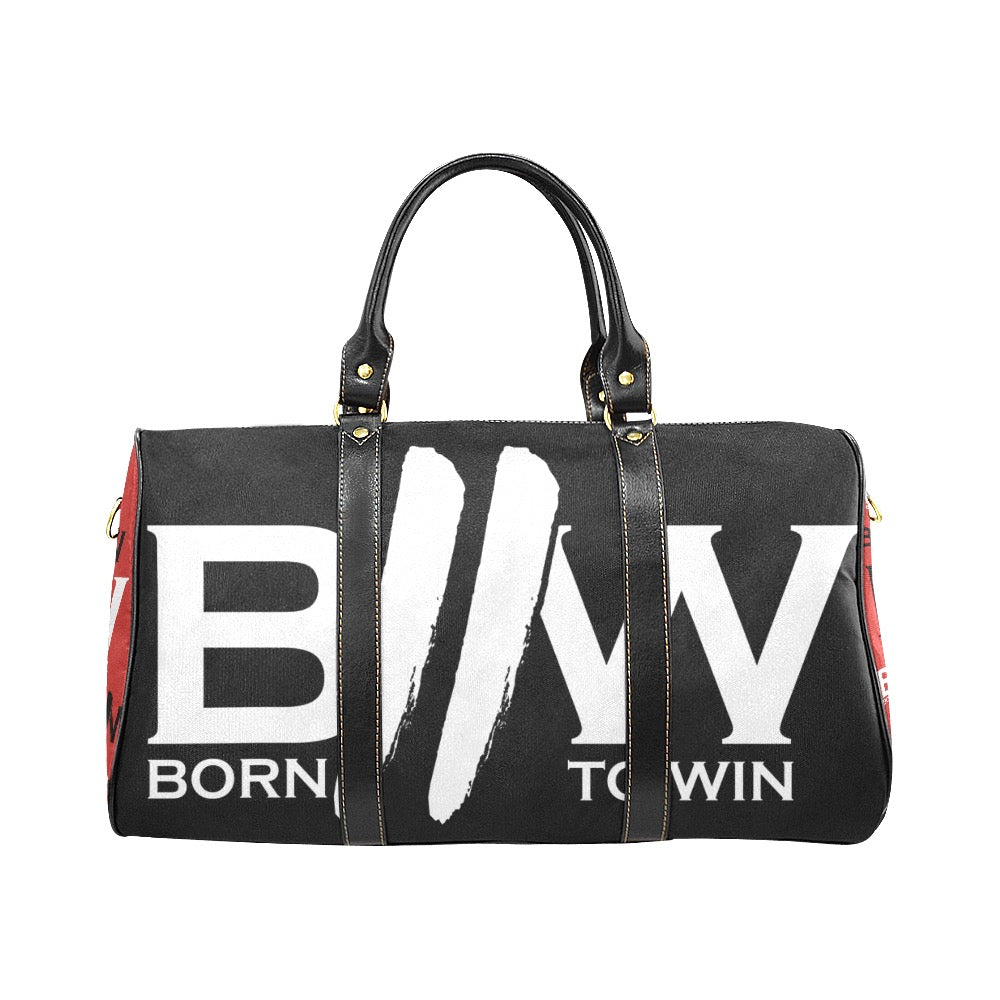 B2W Red/Black/White Small Travel BagWaterproof Travel Bag