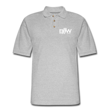 Load image into Gallery viewer, Born 2 Win Polo Shirt - heather gray
